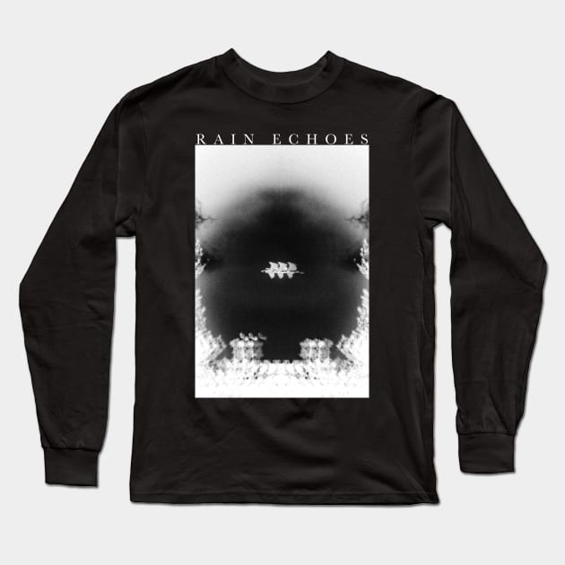 Rain Echoes - Inverted Herons Repeating Long Sleeve T-Shirt by andrewjeweleye